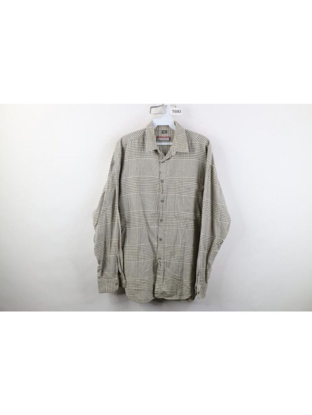 Vintage 90s Streetwear Mens Medium Faded Flannel Collared Button Shirt Plaid